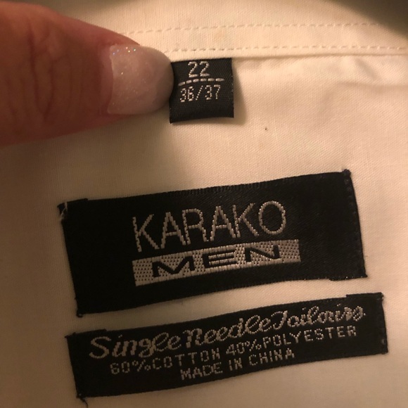 NWT Men’s long sleeve dress shirt - Picture 4 of 5